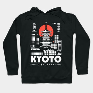 Kyoto City Japan Vintage Hoodie